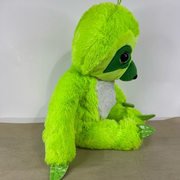 Toy Factory 17" Plush Neon Green Sloth - Picture 5 of 8